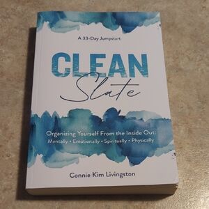 Clean Slate Book by Connie Kim Livingston NEW Inner Peace Transformation Daily